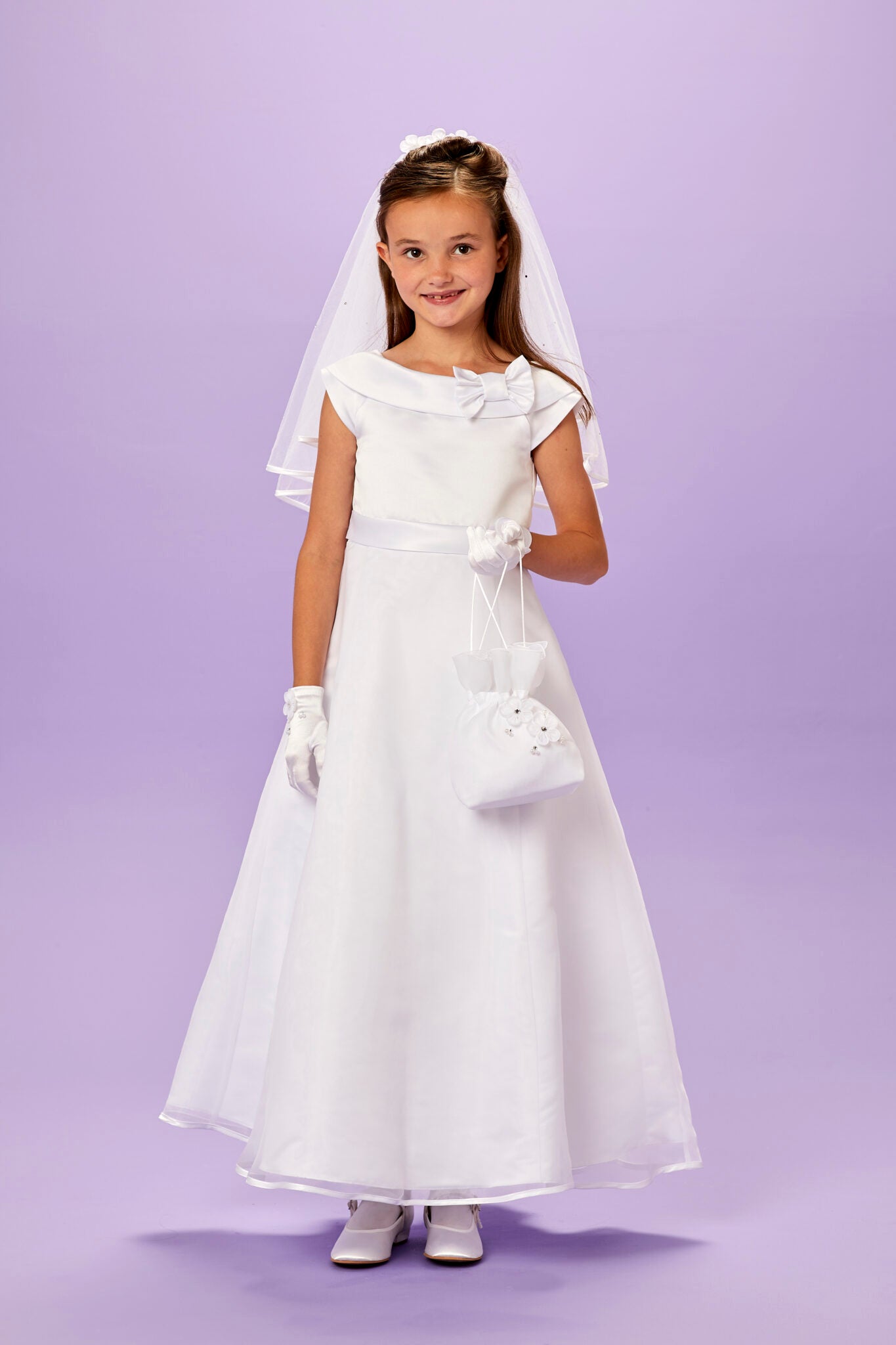 Meghan Holy Communion Satin Dress Peridot Occasion wear Meghan Holy Communion Satin Dress Peridot Occasion wear