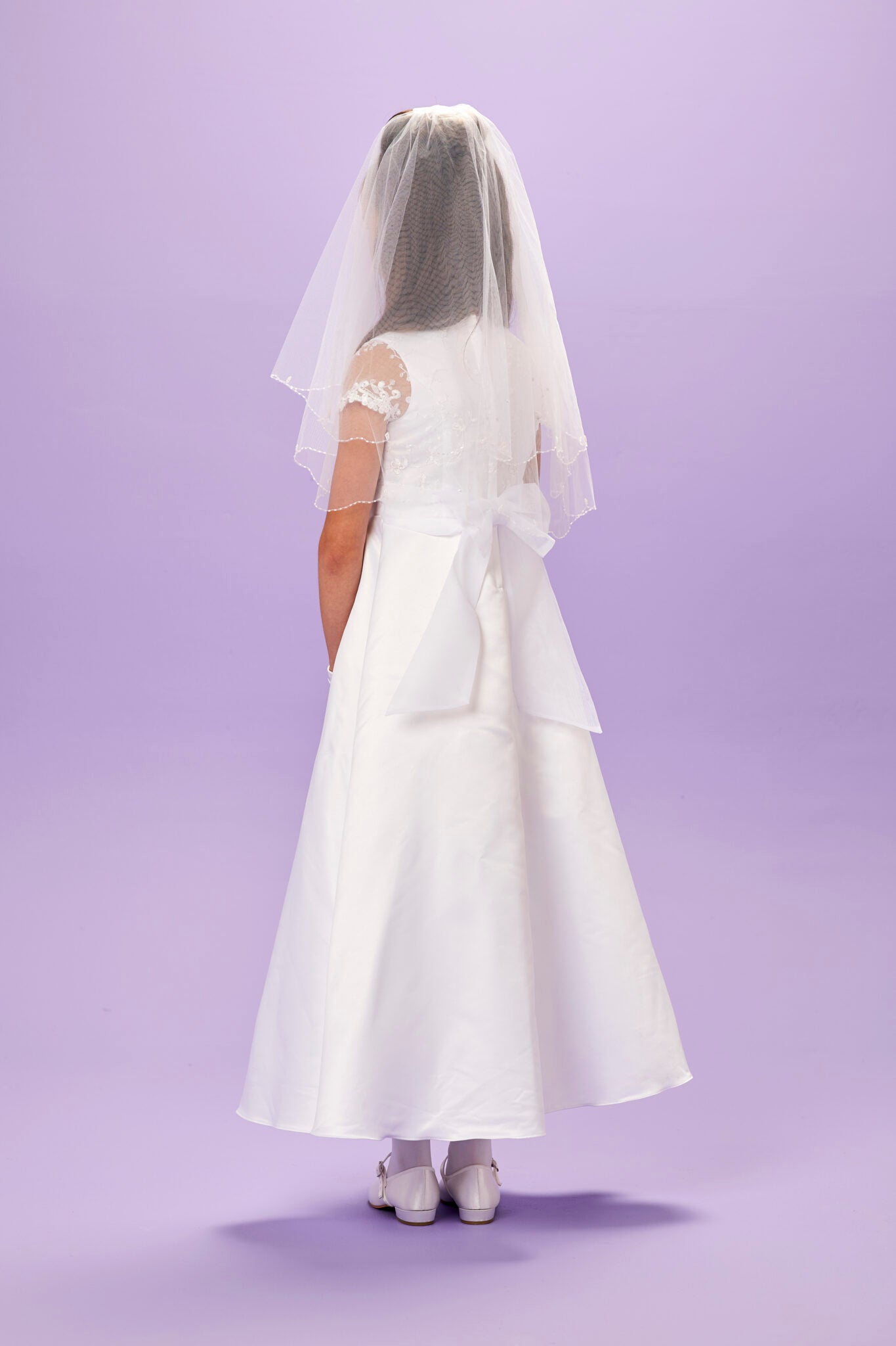 Theresa Elegant Ankle Length Communion Dress
