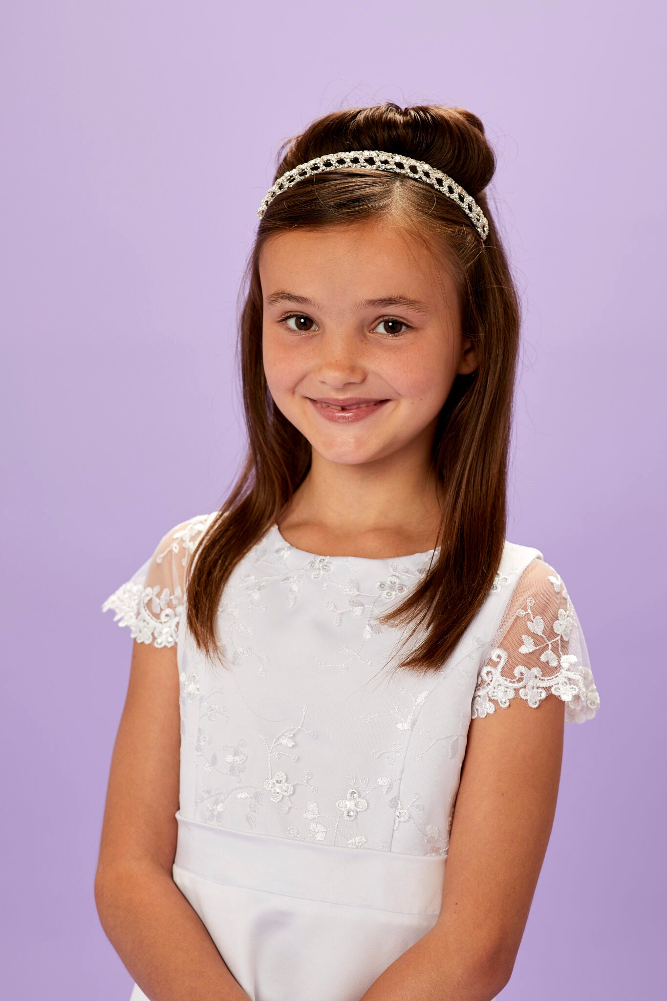 Theresa Elegant Ankle Length Communion Dress