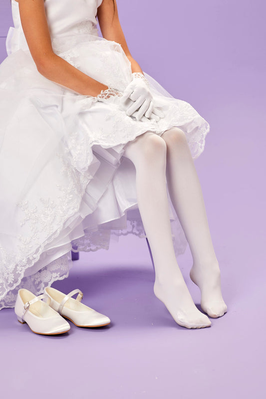 Hannah White Holy Communion Tights