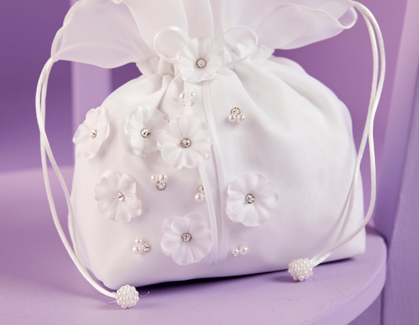 Rita Holy Communion Soft Dolly Bag White