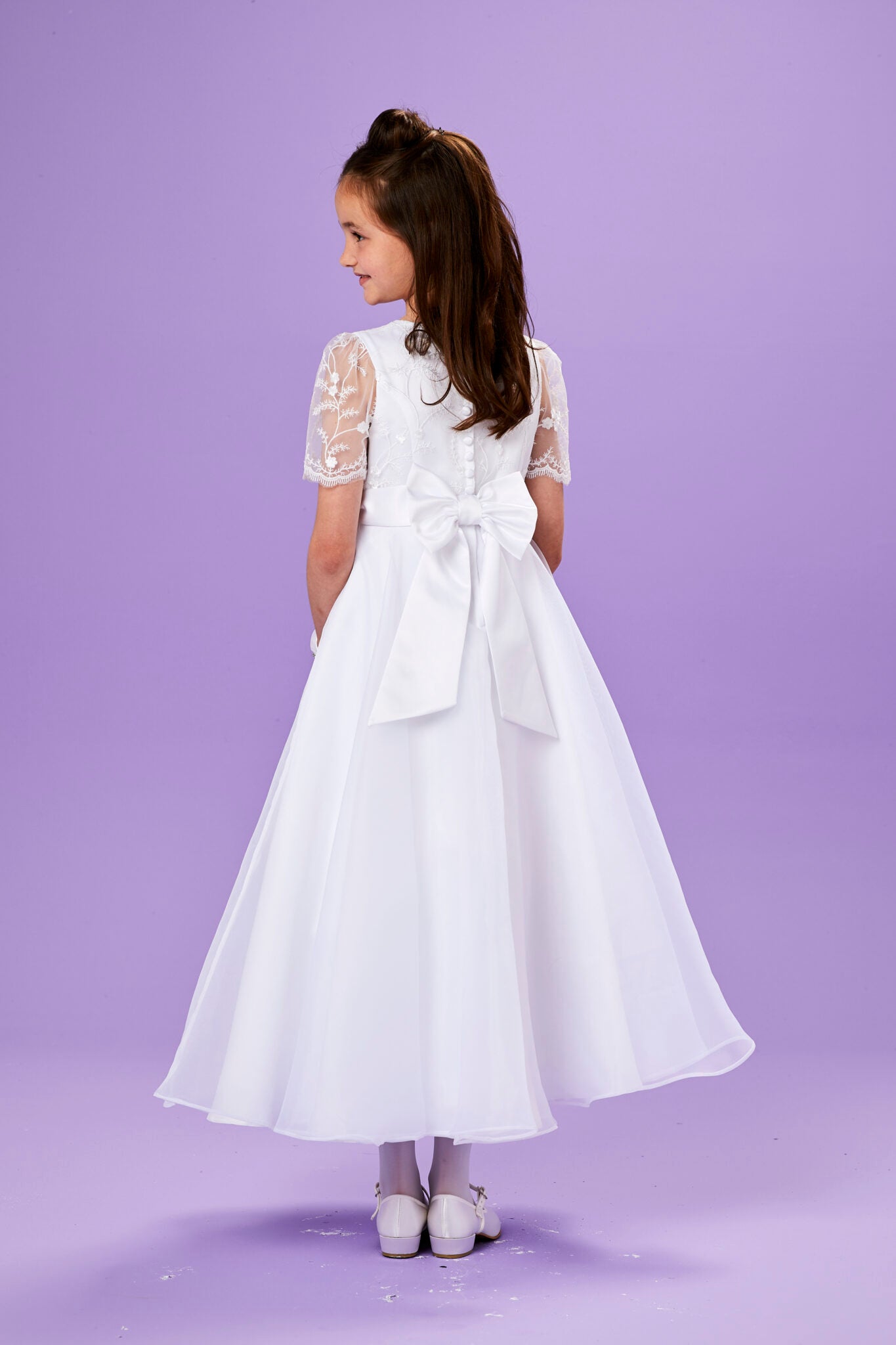Shannon Short Sleeve Holy Communion Dress