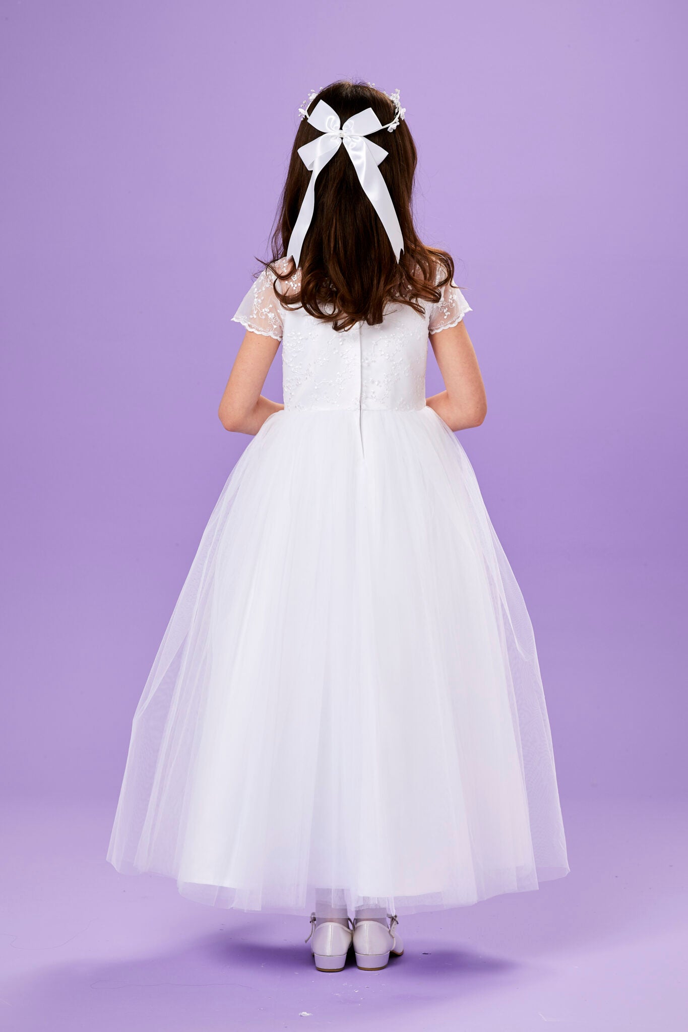 Elena Satin Flower Headring