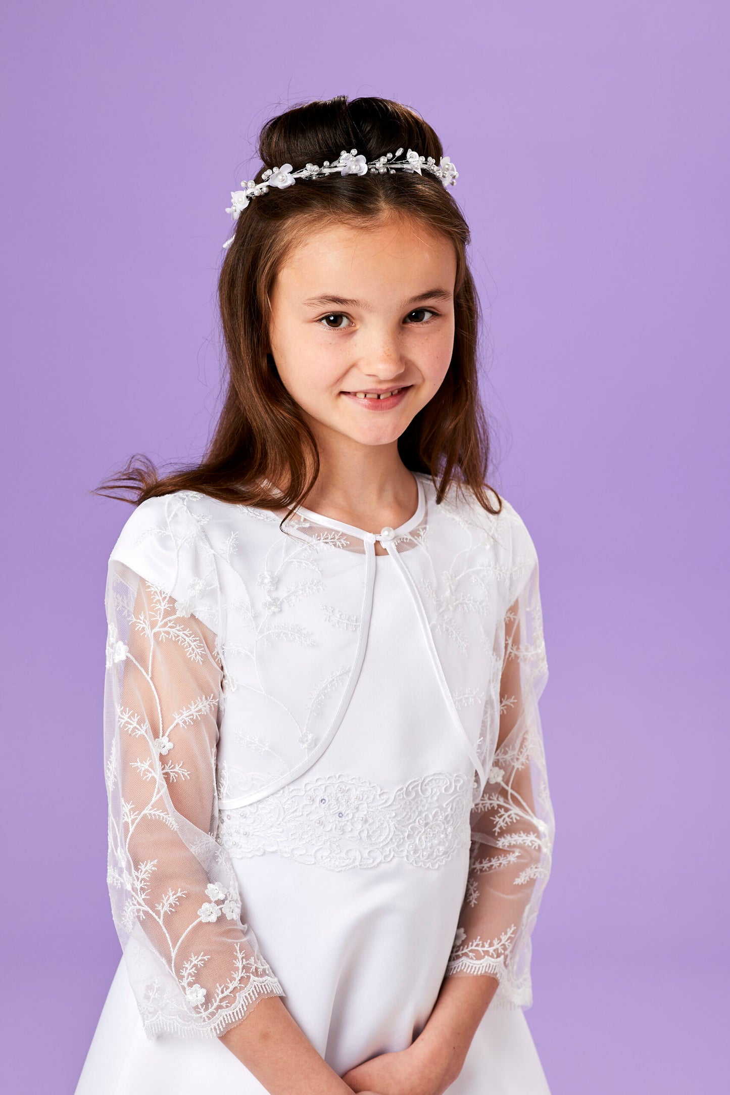 Kiera White Lace Bolero