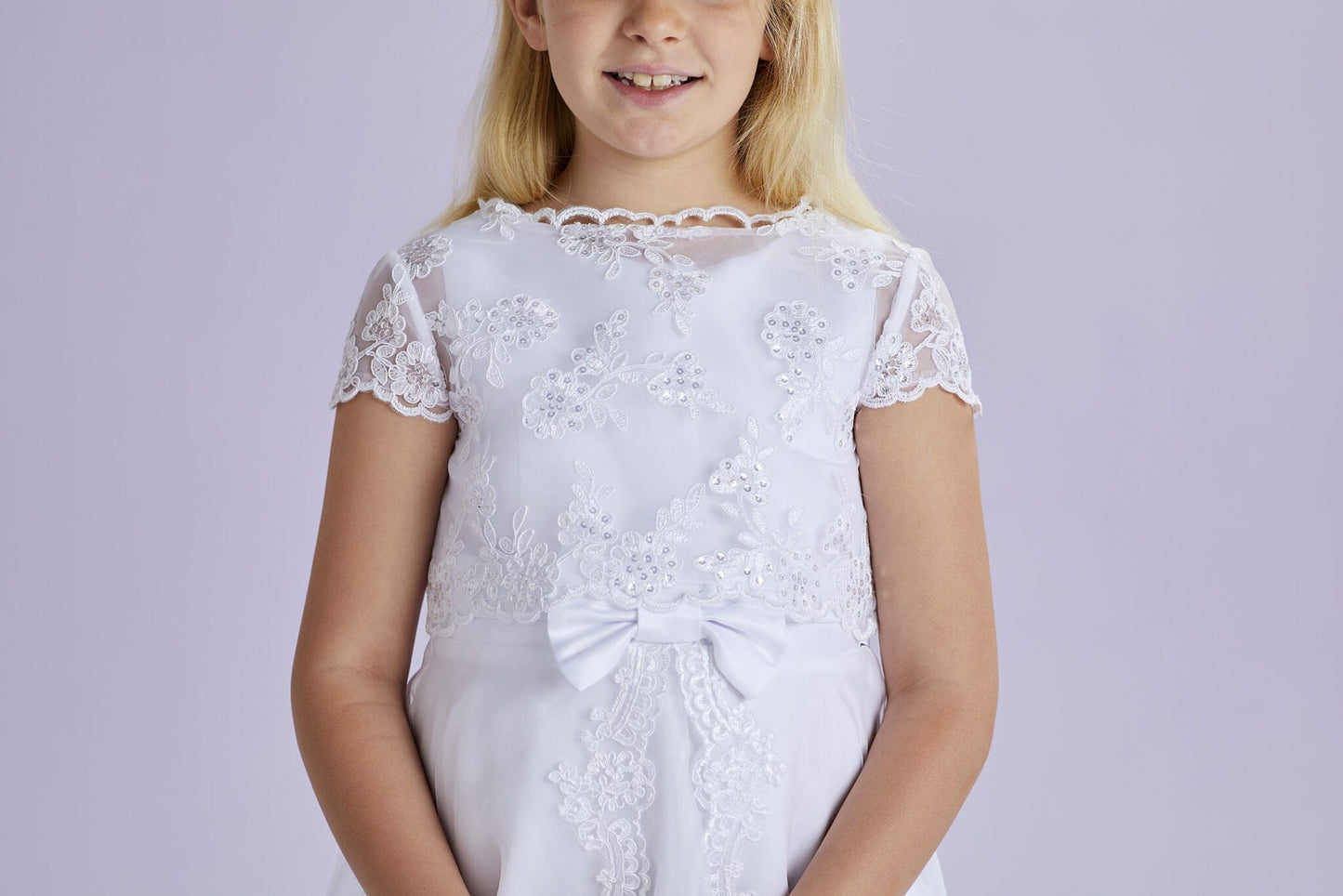 Aimee White Short Sleeved Embroidered Top