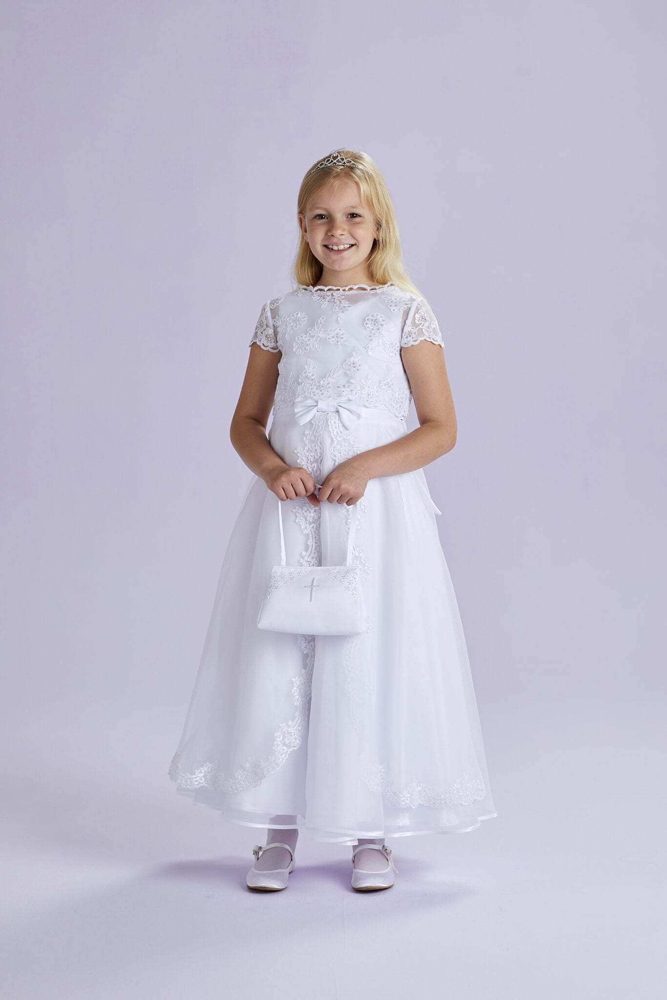 Aimee White Short Sleeved Embroidered Top