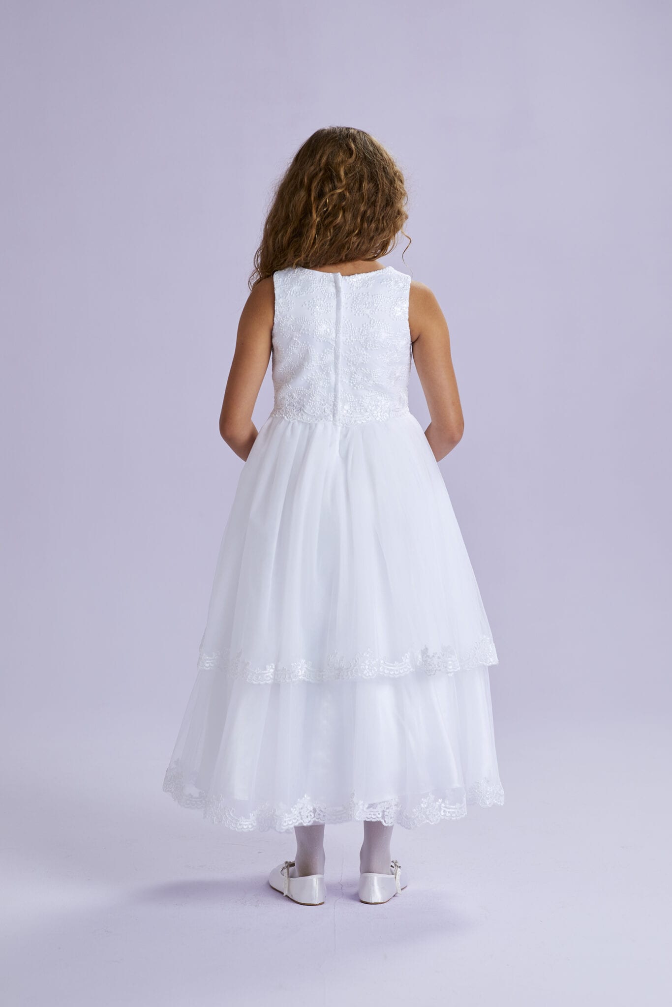 Helene Ankle Length White Communion Dress