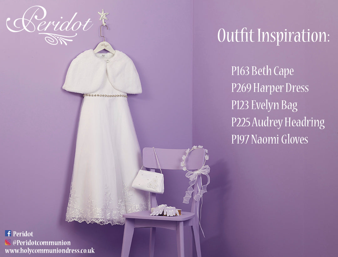 Harper Elegant Holy Communion Dress with Organza Skirt SALE