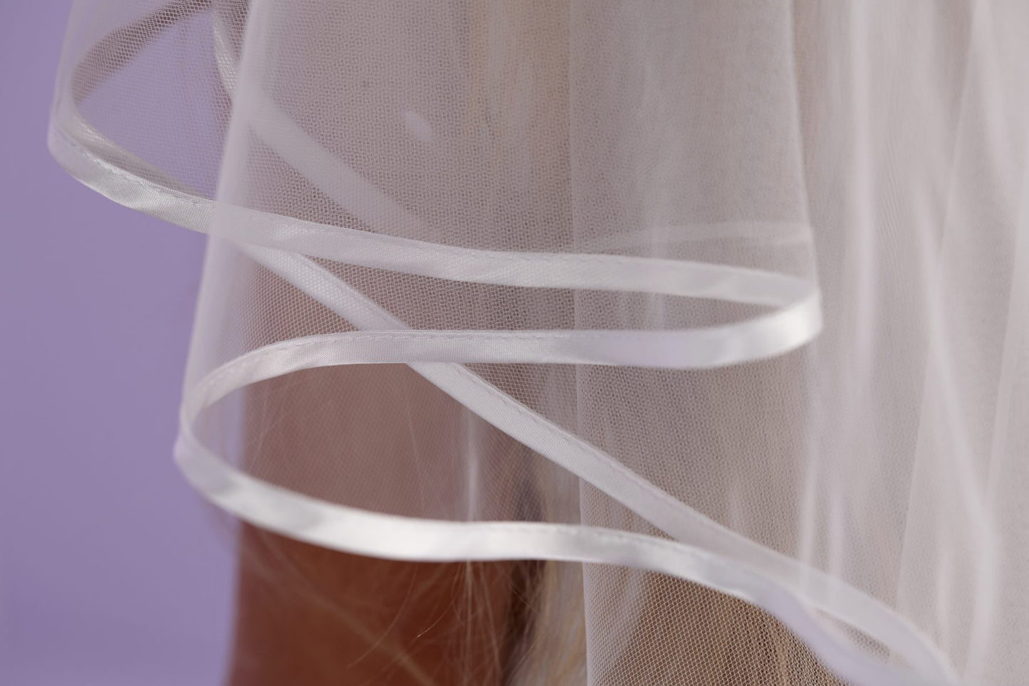 Leah Veil with Organza Bow