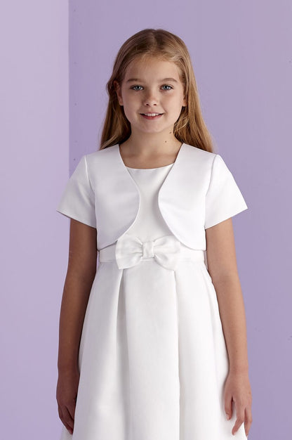 Millie White Satin Bolero