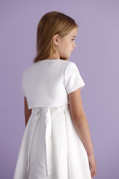 Millie White Satin Bolero