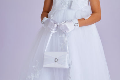 Kara 3 piece Accessory Set includes Bag, Gloves and Veil