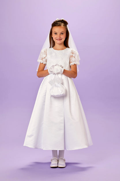 Sarah Short Sleeved Communion Dress