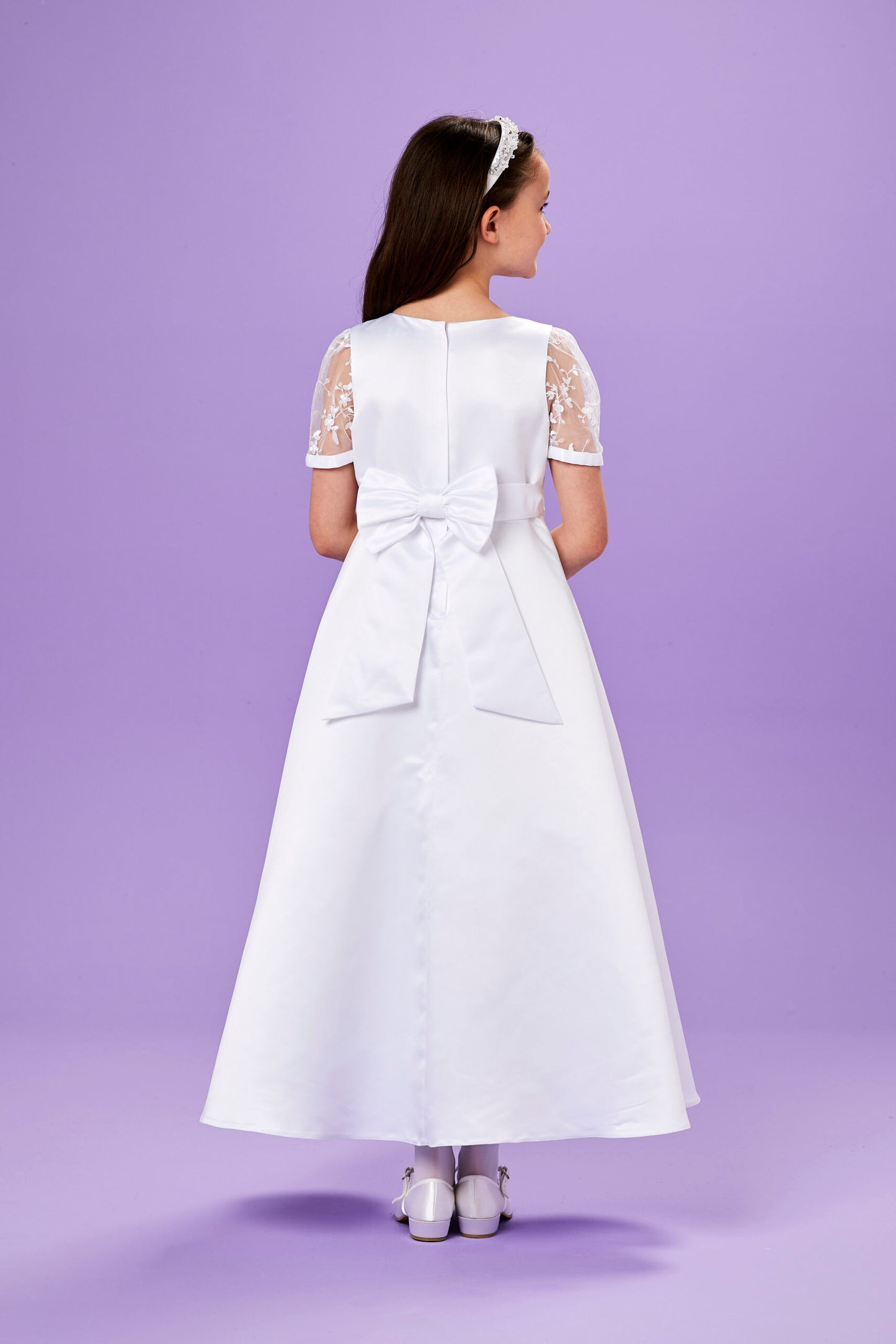 Amanda Short Sleeve Holy Communion Dress SALE