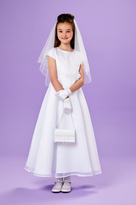 Una Cap Sleeve Holy Communion Dress