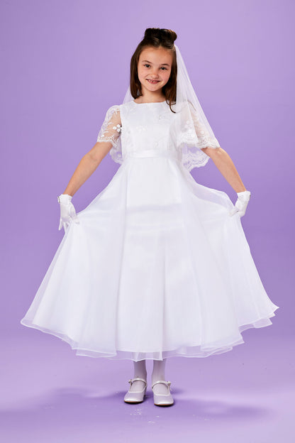 Shannon Short Sleeve Holy Communion Dress