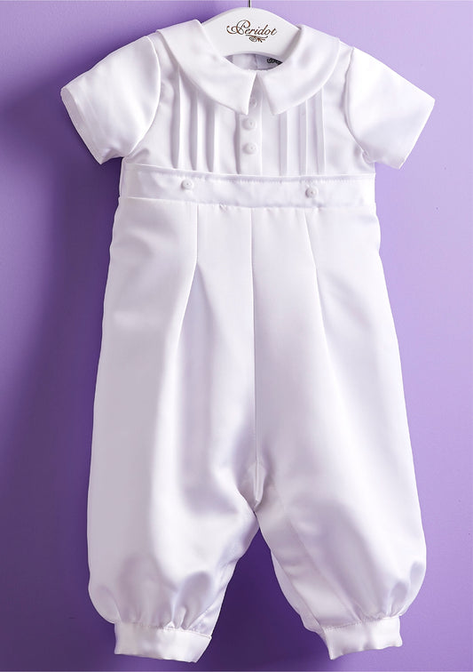 Noah Boy’s Pin Tuck Romper and Hat
