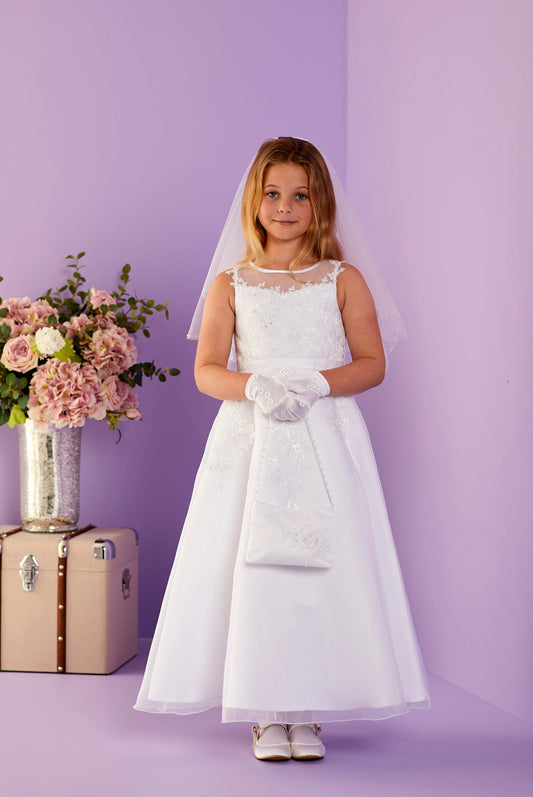 Colette Decorated Sleeveless Holy Communion Dress