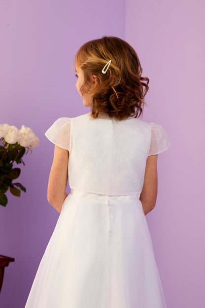 Willow White Organza Bolero