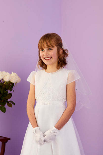 Willow White Organza Bolero