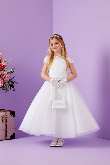 Anya Holy Communion Dress with Embellished Bodice and Tulle Skirt Available October 2025
