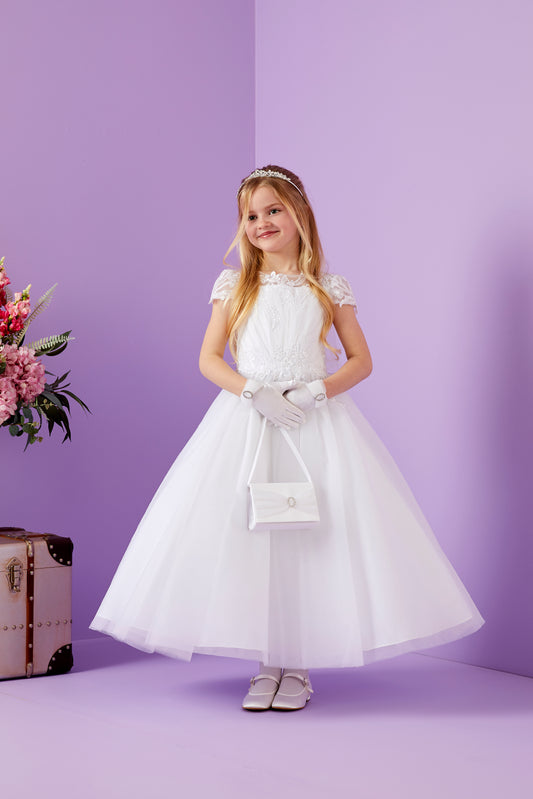 Anya Holy Communion Dress with Embellished Bodice and Tulle Skirt Available October 2025