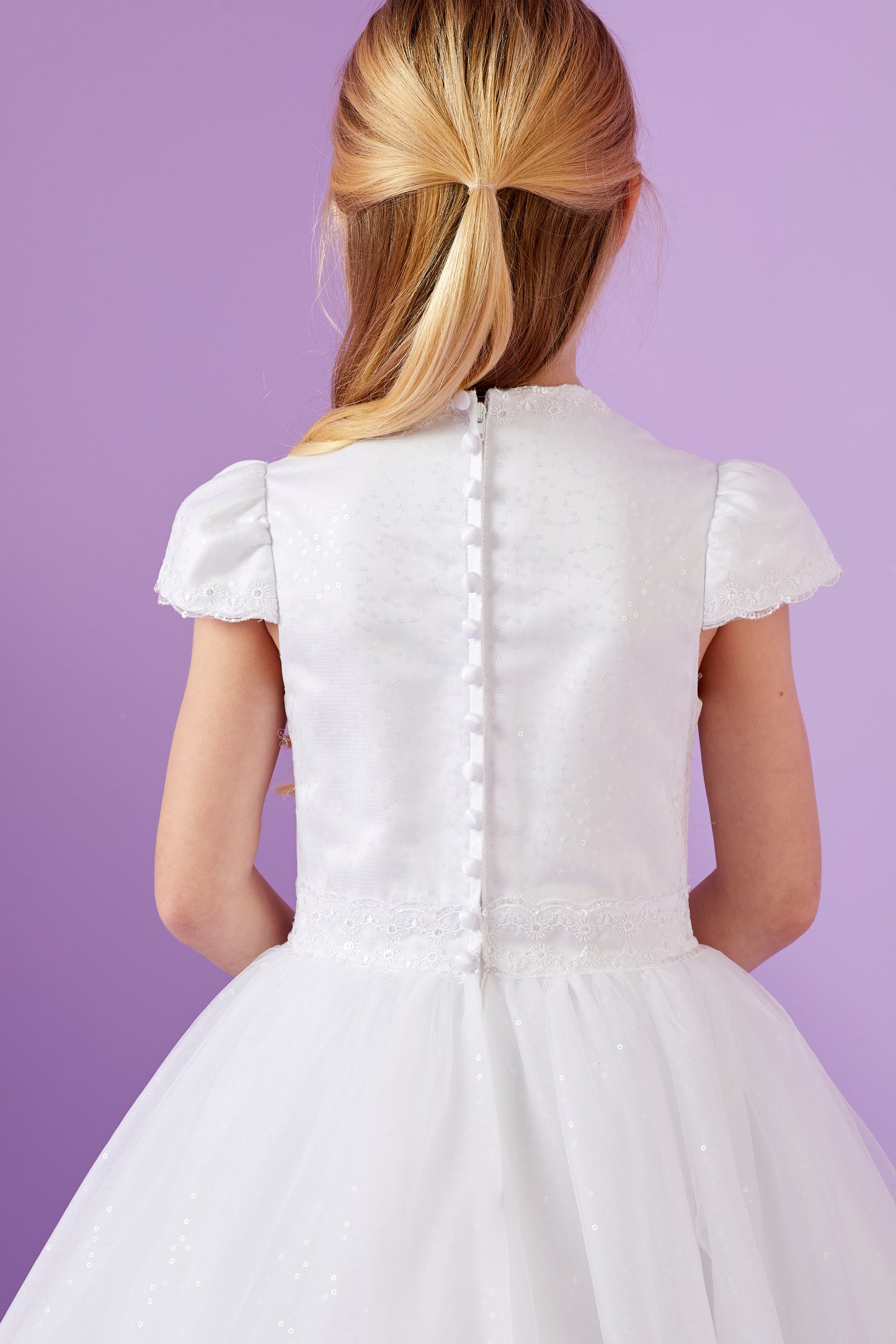 Maggie Holy Communion Dress with Embellished Bodice and Tulle Skirt Available October 2025