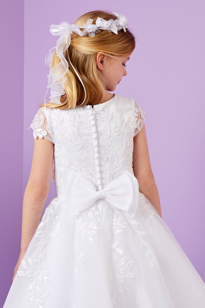 Elsie Holy Communion Dress with Embellished Bodice and Tulle Skirt Available October 2025