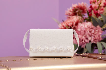 Zena White Communion Hard Bag