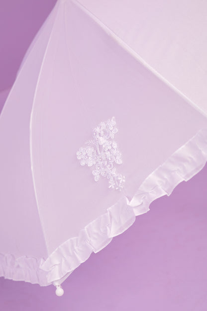 Rosa Holy Communion Umbrella With Guipure Motif and Frill Available October 2025