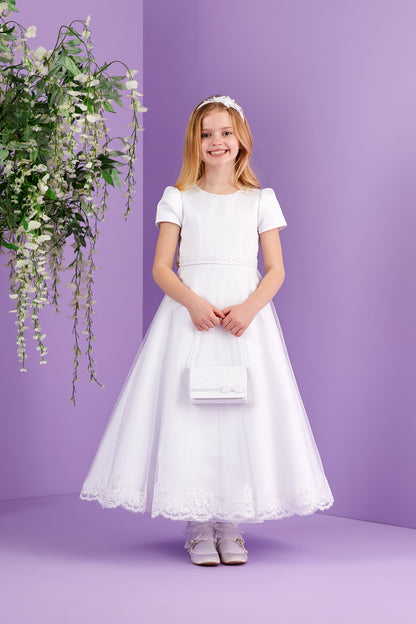 Joy Flower, Bead & Pearl Headband for Holy Communion, Flower girl  Available October 2026