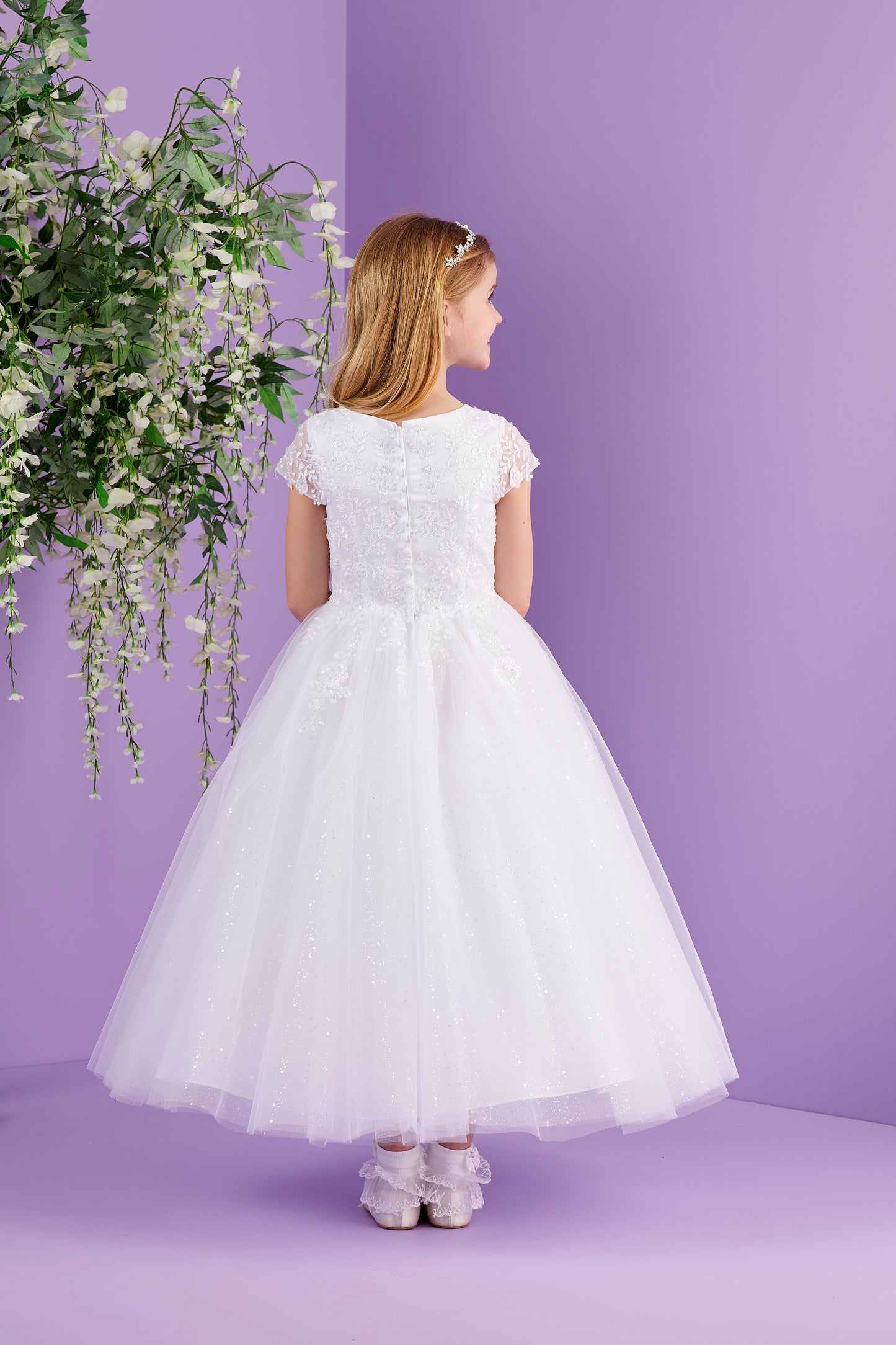 Francine Full length Sparkle Tulle Holy Communion Dress Available October 2026