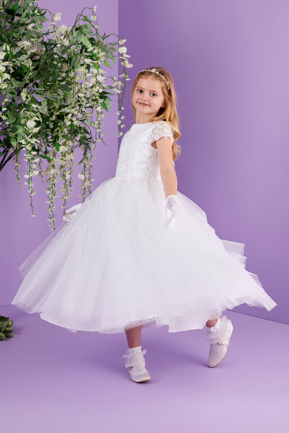 Francine Full length Sparkle Tulle Holy Communion Dress Available October 2026